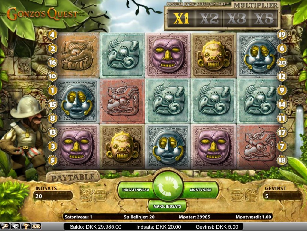 Gonzo's Quest spilleautomaten