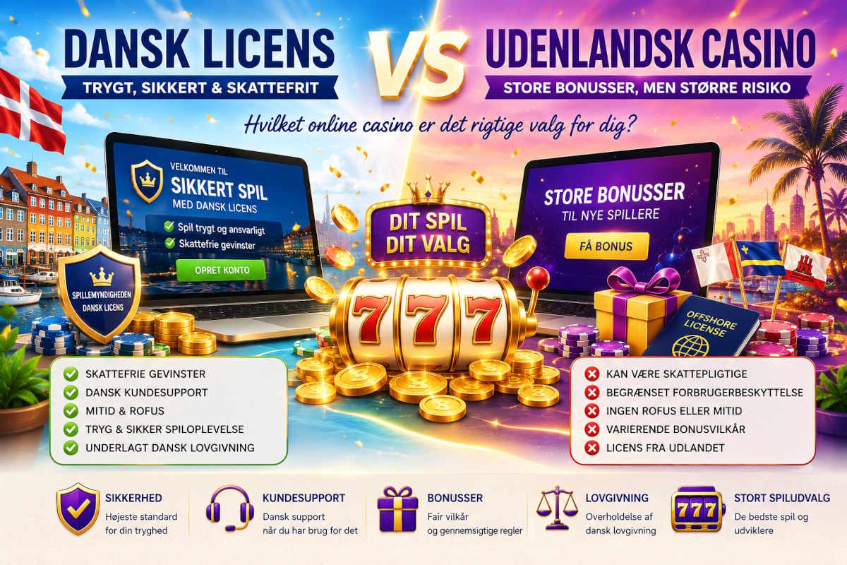 Dansk vs udenlandsk online casino