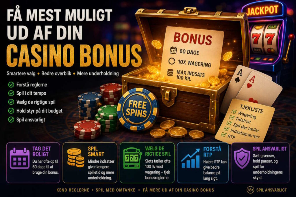 Få mest ud af din Casino bonus