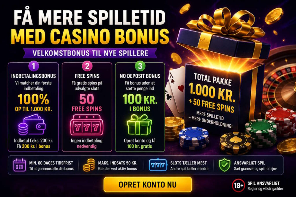 Mere spilletid med casino bonus 