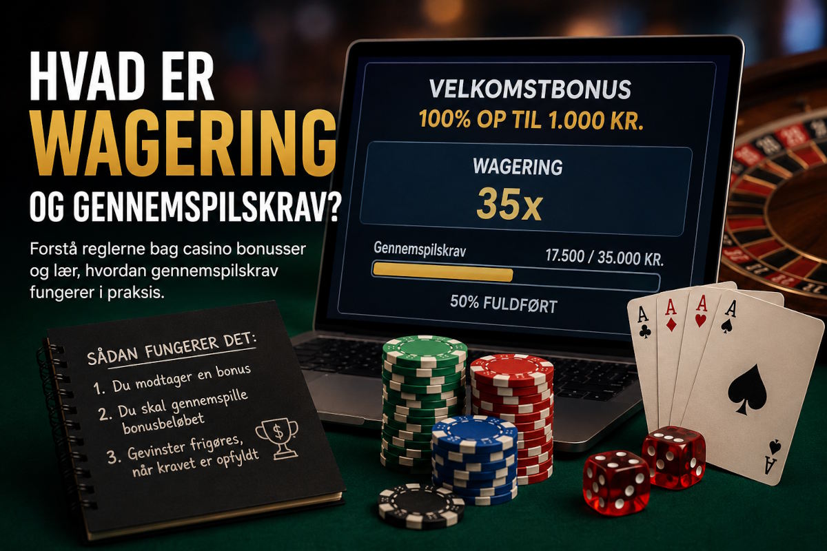 Billede der beskriver wagering