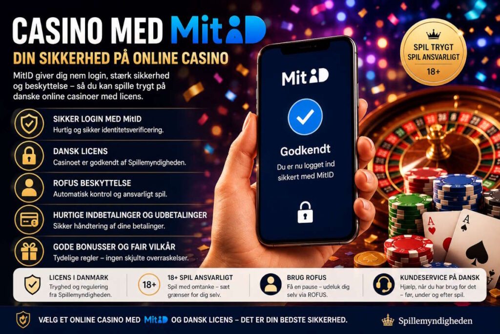 Brug MitID på onlinecasino